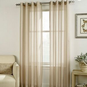 Beige Curtain Panel 84”